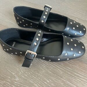 Mango Ballet Flats Studed EU39